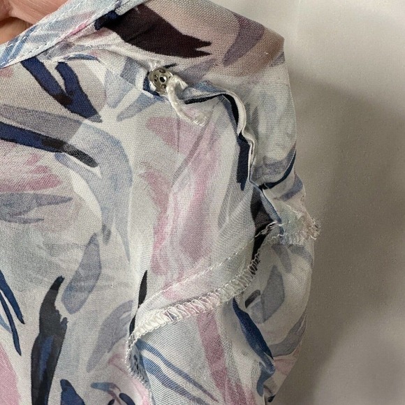 NWT Club Monaco Birds of Paradise Maxi Wrap Dress Sheer Top Dress Women's Sz 00 - Picture 11 of 11